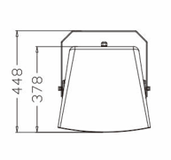 IP56 LT212T 12" Plastic Waterproof Speaker,with 100V Transformer