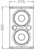 S208 2x8 Inch Two-way Full Range Speaker Cabinet 
