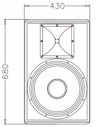  KR15 15'' Two-way Full-range Entertainment Speaker 