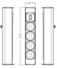 IP56 CL4025B/CL4025W 4x4" Column Speaker