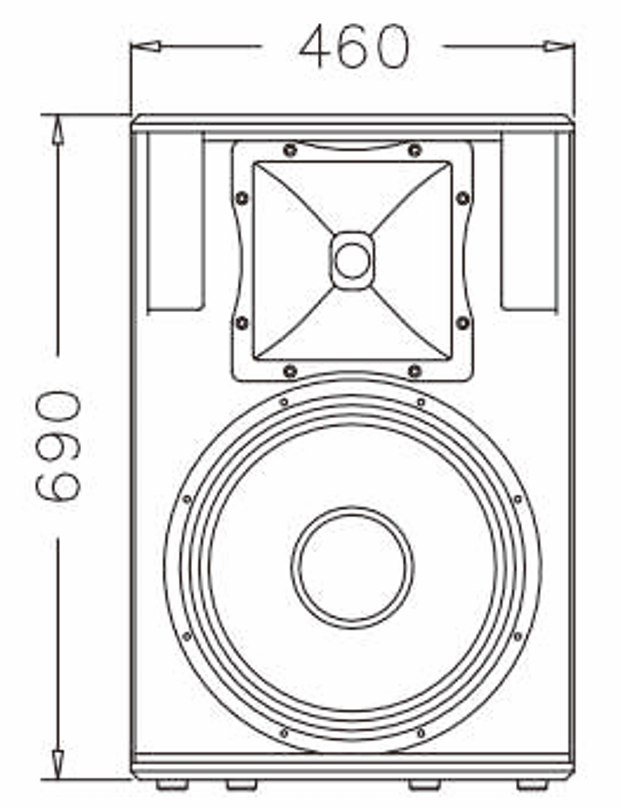U115DA 15'' Two-way Full-range Loudspeaker