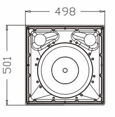 IP56 LTP215P 15'' Two-way Coaxial Loudspeaker