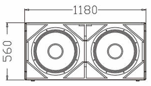 S218BA Double 18'' Active Subwoofer
