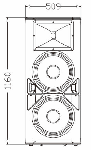 S215 Dual 15'' Full Range Speaker Cabinet 