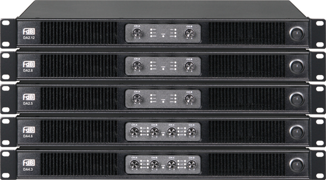 DA series 4×300W 1U digital amplifier