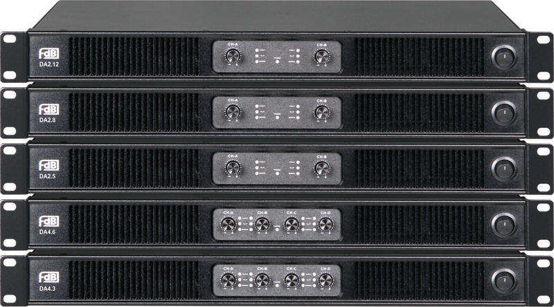 DA series 4×300W 1U digital amplifier