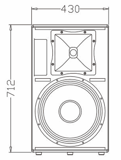 LH15HⅡ 15'' TWO-Way Full Range Speaker