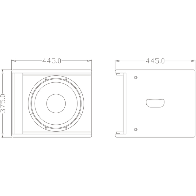 ES112 1x12 Inch Subwoofer for Sub-bass Reinforcement