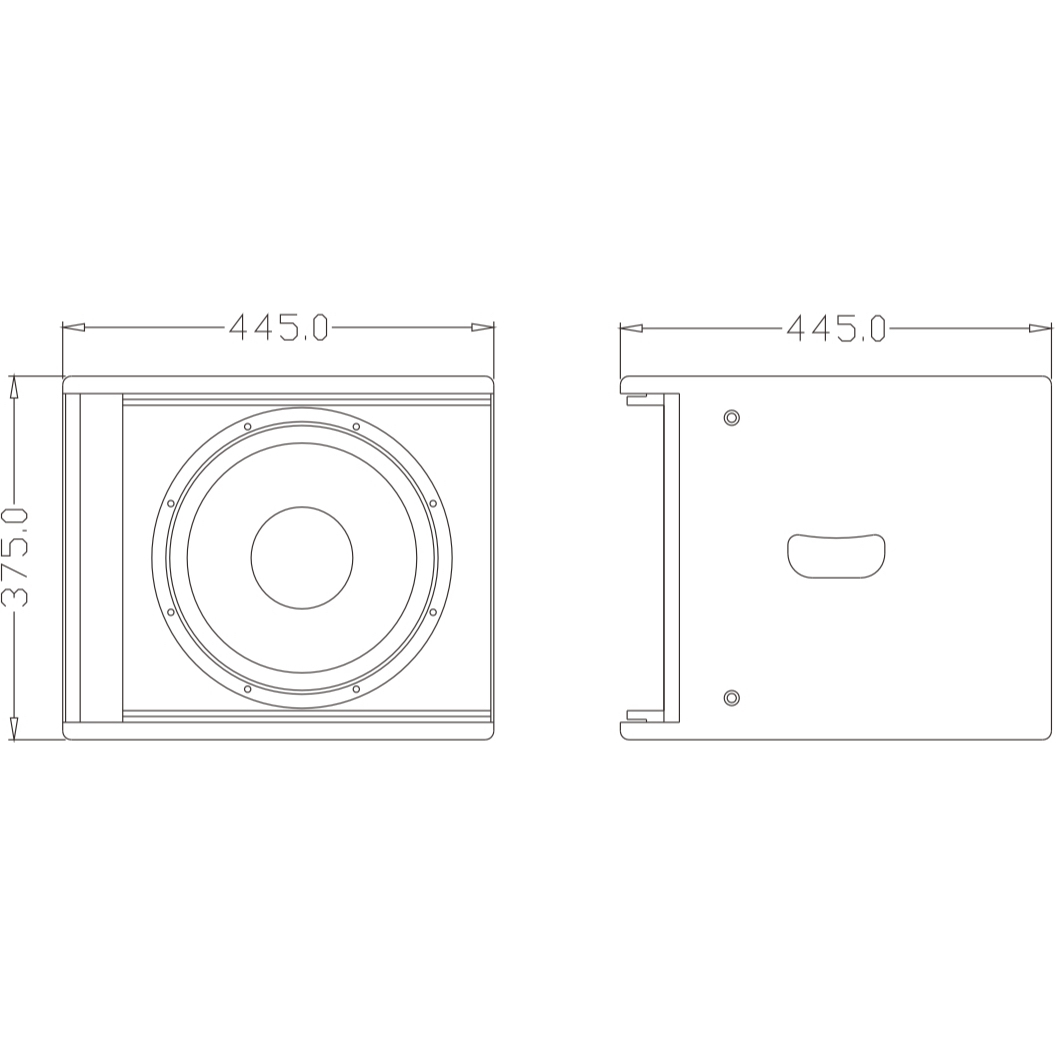 ES112 1x12 Inch Subwoofer for Sub-bass Reinforcement