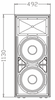 FT2152 Double 15'' Two-way Professioal Speaker