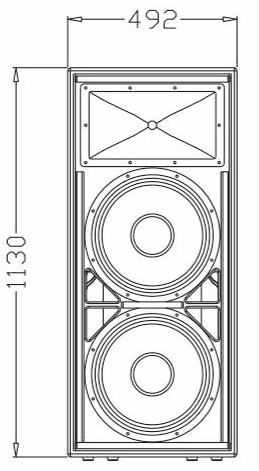 FT2152 Double 15'' Two-way Professioal Speaker